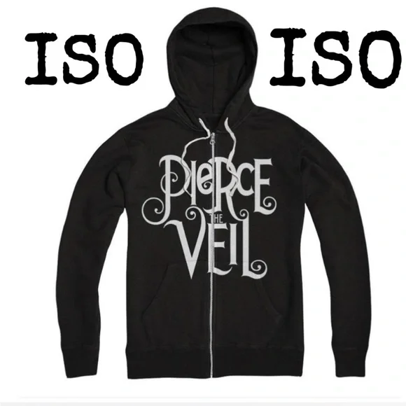 Hot Topic | Jackets & Coats | Black Pierce The Veil Zip Up | Poshmark
